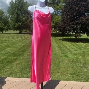Bebe Elegant Pink Slip Dress